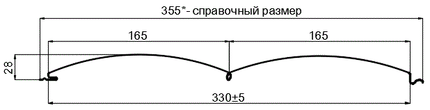 Сайдинг Woodstock-БР-28х330 (ECOSTEEL_T-12-Орех-0.45) в Егорьевске