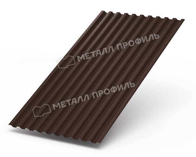 Профнастил С21 х 1000 - B (Steelmatt-20-8017-0.4±0.08мм) в Егорьевске