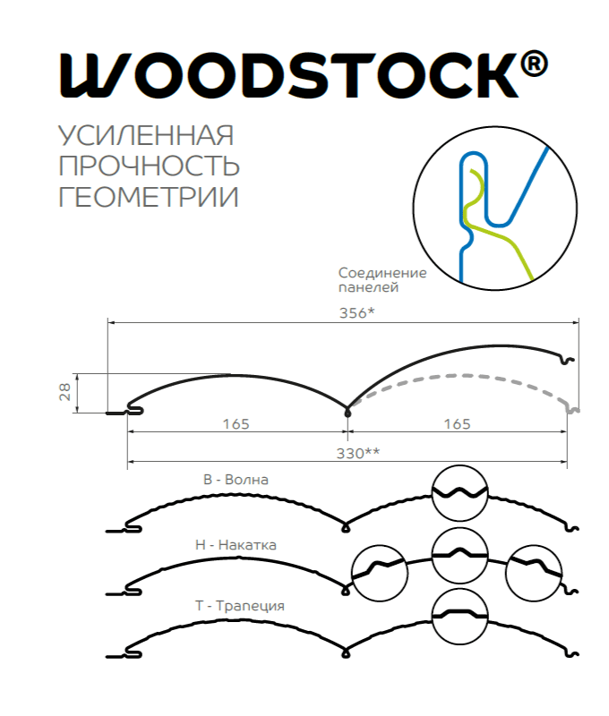 Сайдинг Woodstock-28х330 (ECOSTEEL_T-12-Орех-0.45) в Егорьевске