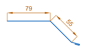 Планка капельник 79х55х2000 (PURETAN-20-8017-0.5) в Егорьевске