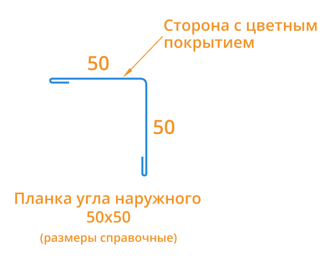 Планка угла наружного 50х50х3000 (ECOSTEEL-01-Сосна-0.5) в Егорьевске