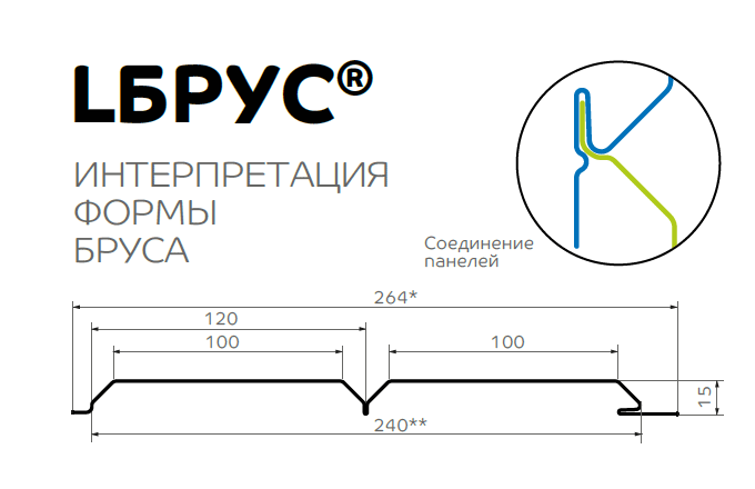 Сайдинг Lбрус-15х240 (VALORI-20-DarkBrown-0.5) в Егорьевске