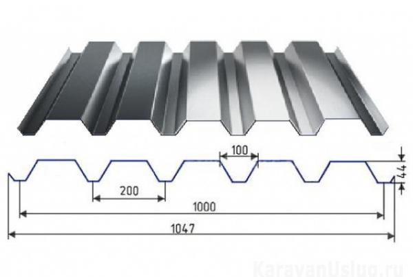 Профнастил С44 х 1000 - A (VikingMP-01-3005-0.45) в Егорьевске