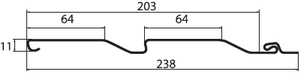 Сайдинг Корабельная доска Grand Line Standart салатовый (3,66м) в Егорьевске