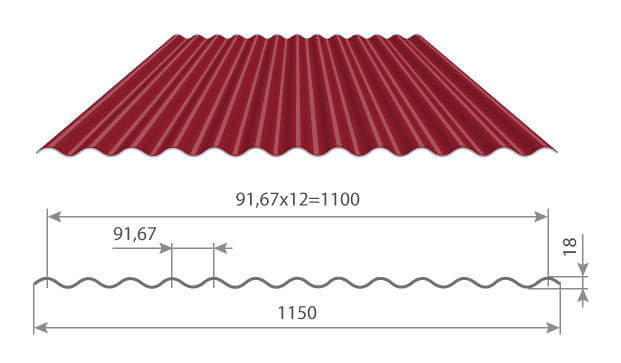Профнастил МП18 х 1100 - A (VALORI-20-OxiBeige-0.5) в Егорьевске