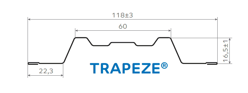 Штакетник металлический МП TRAPEZE-O 16,5х118 Двусторонний (VikingMP Д-01-7024 | 7024-0.45). в Егорьевске
