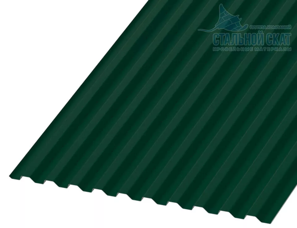 Фото: Профнастил С21 х 1000 - B NormanMP (ПЭ-01-6005-0.5) в Егорьевске