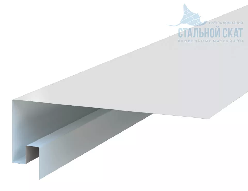Фото: Планка откоса сложная 3D 245х75х3000 NormanMP (ПЭ-01-9003-0.5) в Егорьевске