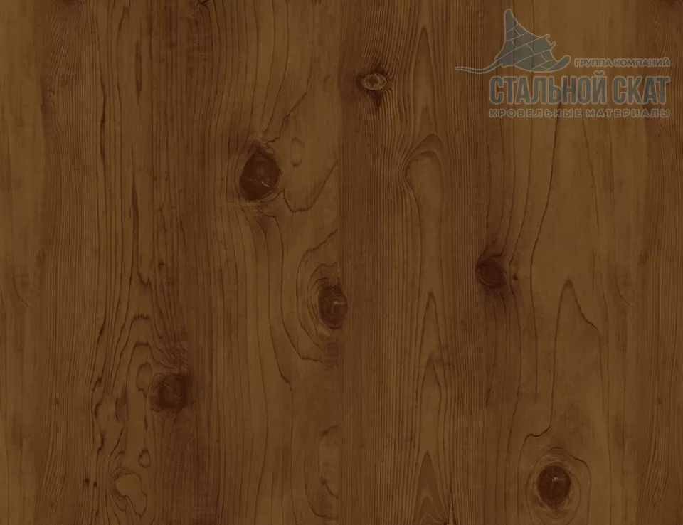 Планка карнизного свеса 250х50х2000 (ECOSTEEL_T-12-Дуб-0.45) в Егорьевске