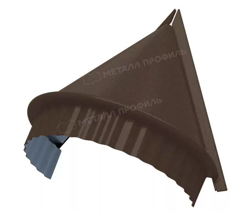 Заглушка конька круглого конусная (PURETAN-20-8017-0.5) в Егорьевске