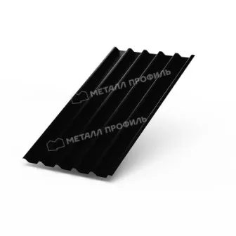 Фото: Профнастил С44 х 1000 - A (PURMAN-20-9005-0.5) в Егорьевске