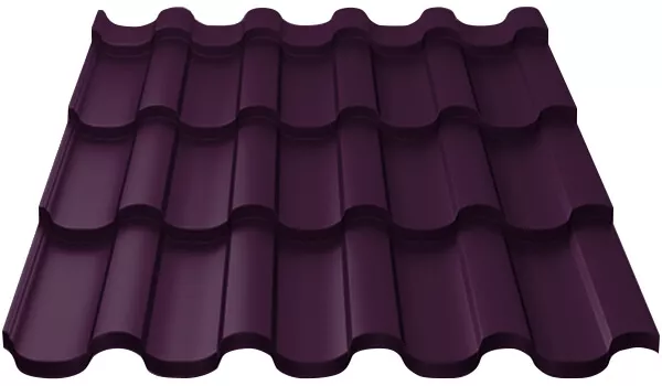 Металлочерепица МП Монтекристо-X (VALORI-20-Violet-0.5) в Егорьевске