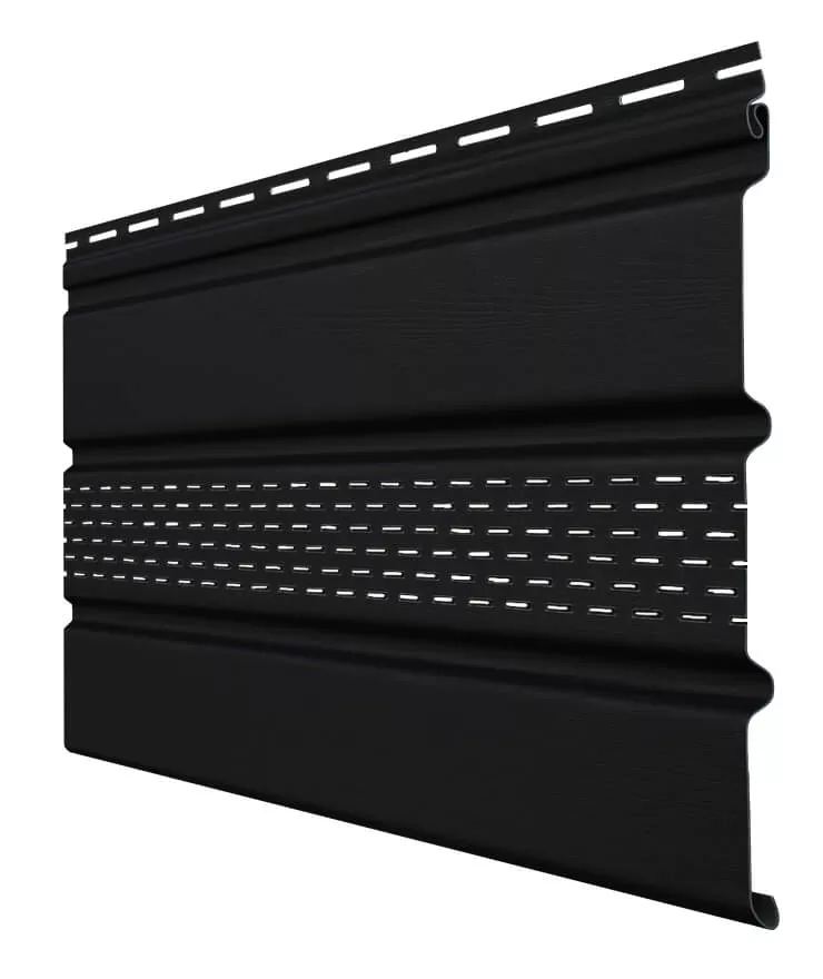 Софит Premium Acryl частично перфорированный черный (3,0м) в Егорьевске