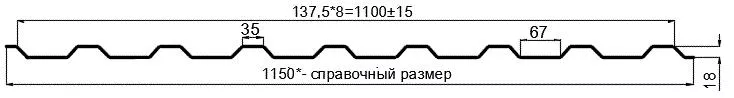 Фото: Профнастил оцинкованный МП20 х 1100 (ОЦ-01-БЦ-0.55) в Егорьевске