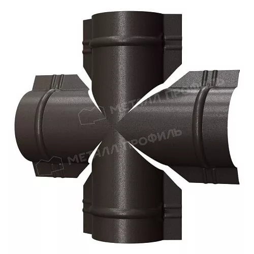Четверник для круглого конька R110 (VALORI-20-DarkBrown-0.5) в Егорьевске