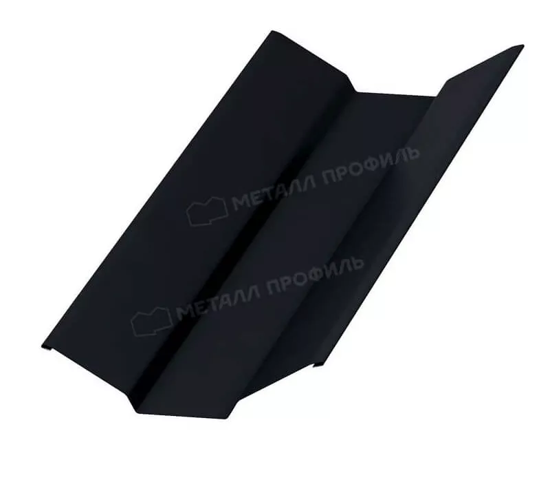 Планка ендовы верхняя 76х76х2000 (PURMAN-20-9005-0.5) в Егорьевске