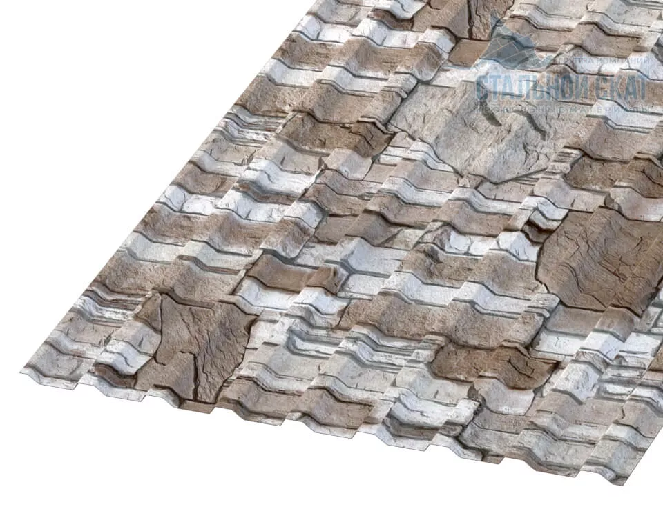 Фото: Профнастил МП20 х 1100 - B (ECOSTEEL-01-Песчаник-0.5) в Егорьевске