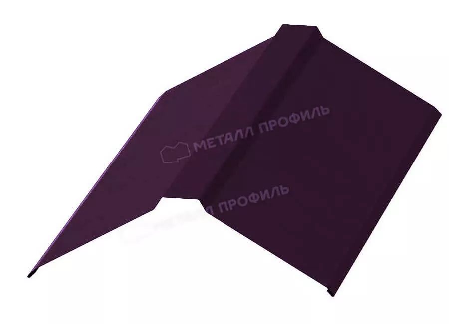 Планка конька плоского 120х120х2000 (VALORI-20-Violet-0.5) в Егорьевске