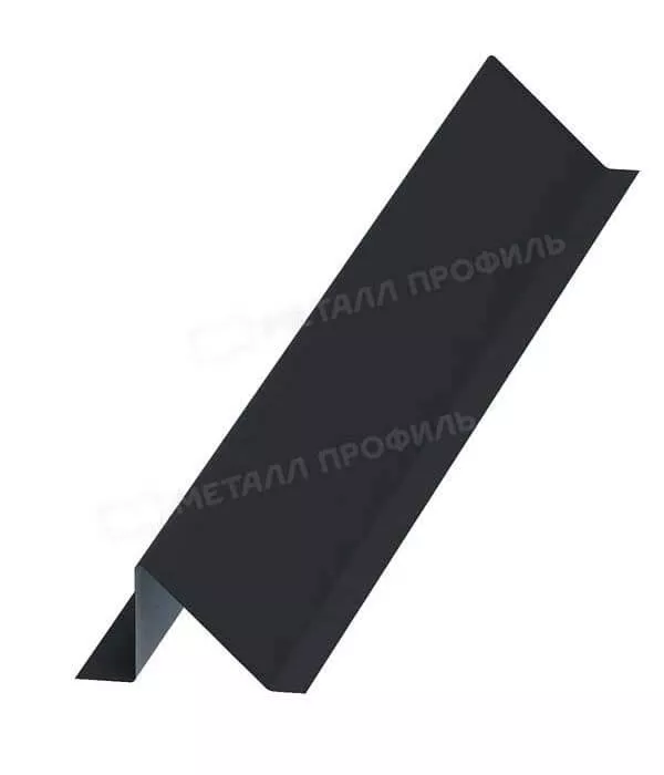 Планка снегозадержателя 95х65х2000 (VALORI-20-DarkGrey-0.5) в Егорьевске
