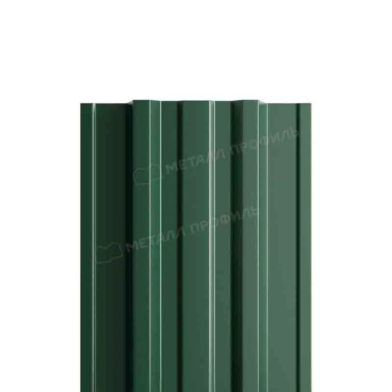 Штакетник металлический МП TRAPEZE-T 16,5х118 Двусторонний (ПЭД-01-6005 | 6005-0.45). в Егорьевске