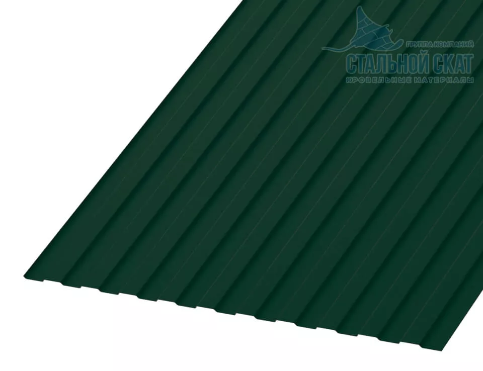 Фото: Профнастил С8 х 1150 NormanMP - B (ПЭ-01-6005-0.5) в Егорьевске