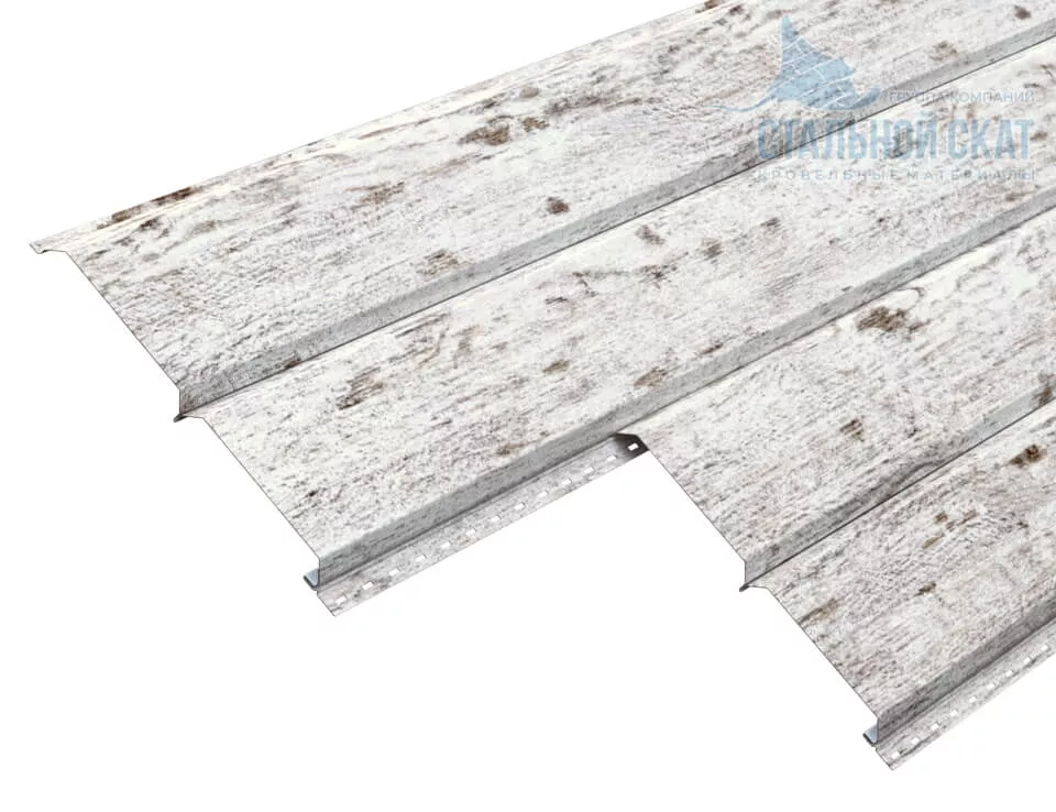 Фото: Сайдинг Lбрус-15х240 (ECOSTEEL_MA-01-Беленый Дуб-0.5) в Егорьевске
