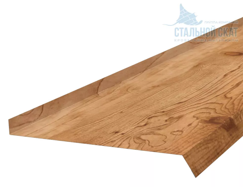 Фото: Планка отлива 240х30х2000 (ECOSTEEL_T-01-Кедр-0.5) в Егорьевске