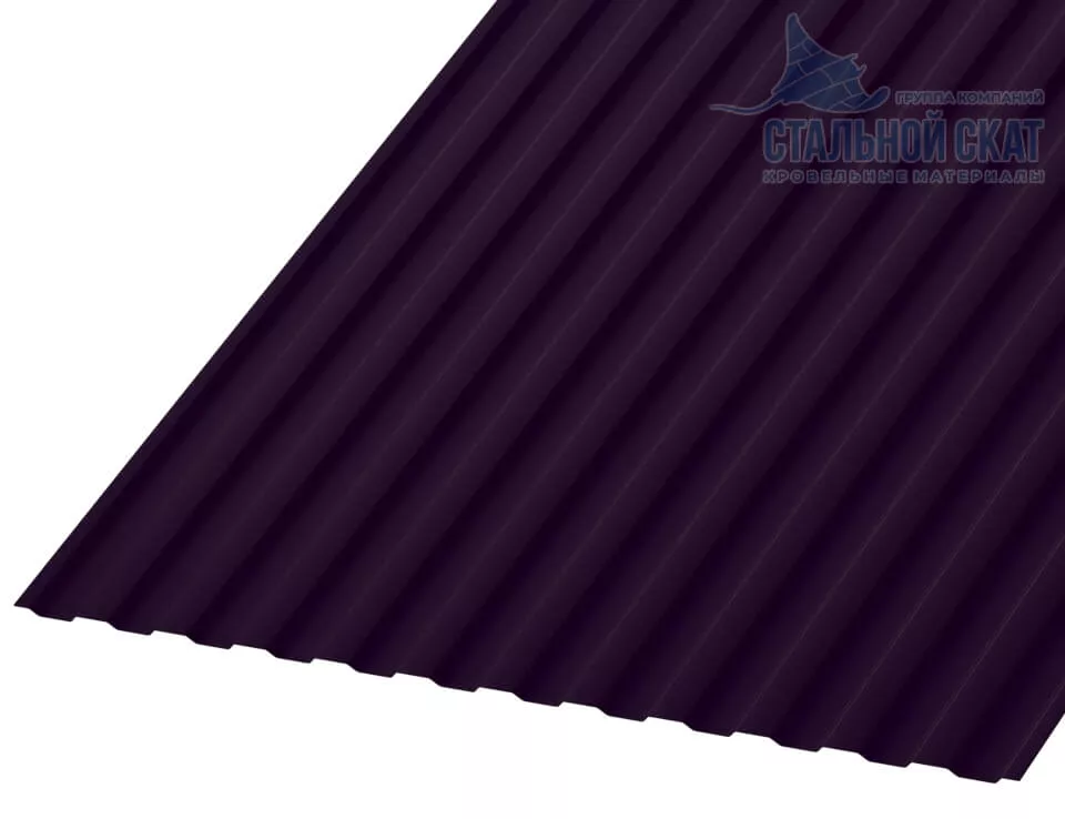 Фото: Профнастил МП10 х 1100 - B (VALORI-20-Violet-0.5) в Егорьевске