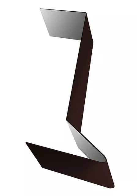 Планка примыкания для мягкой кровли 0,5 Satin Matt RAL 8017 шоколад (2м) в Егорьевске