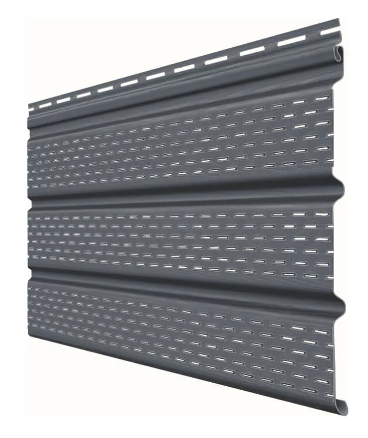 Софит Premium Acryl Grand Line полностью перфорированный графит (3,0м) в Егорьевске
