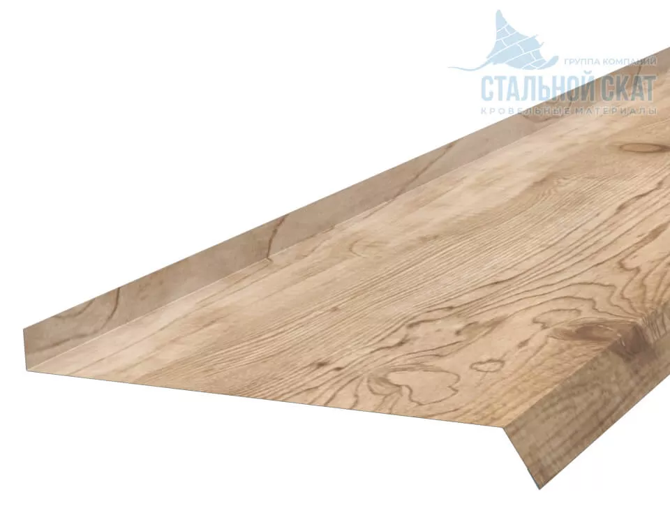 Фото: Планка отлива 240х30х2000 (ECOSTEEL_T-12-Орех-0.45) в Егорьевске