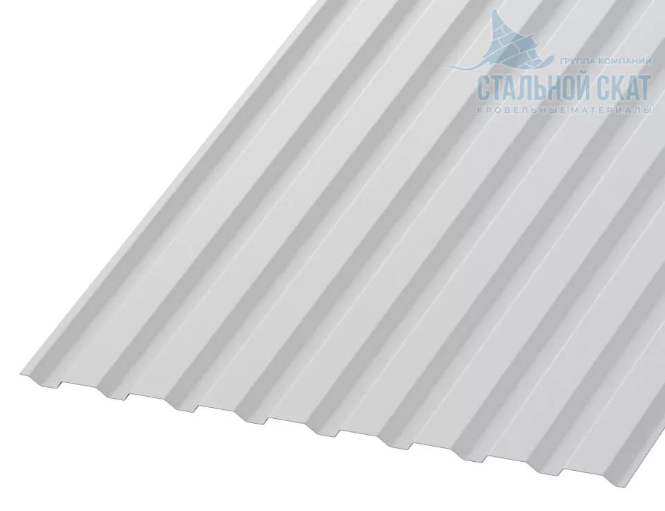 Профнастил МП20 х 1100 - A (ПЭ-01-9003-0.4±0.08мм) в Егорьевске