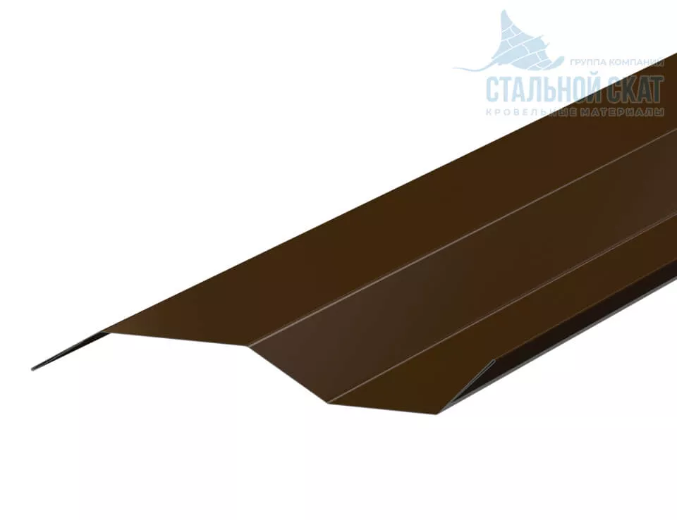 Фото: Планка примыкания в накладку 77х2000 (VALORI-20-Brown-0.5) в 