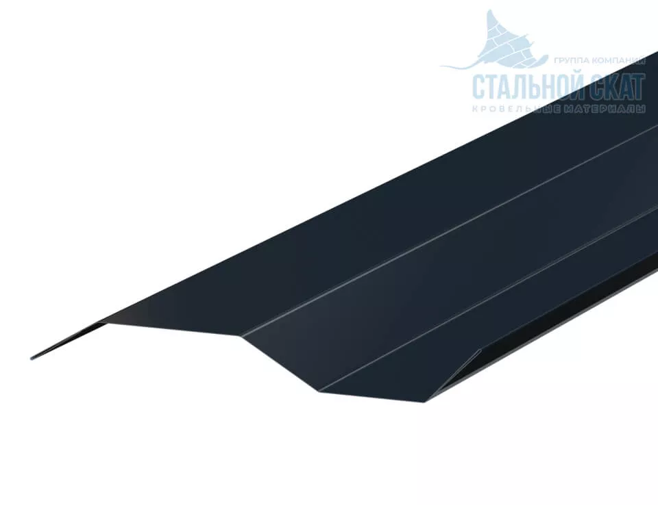 Фото: Планка примыкания в накладку 77х2000 (VALORI-20-DarkGrey-0.5) в 