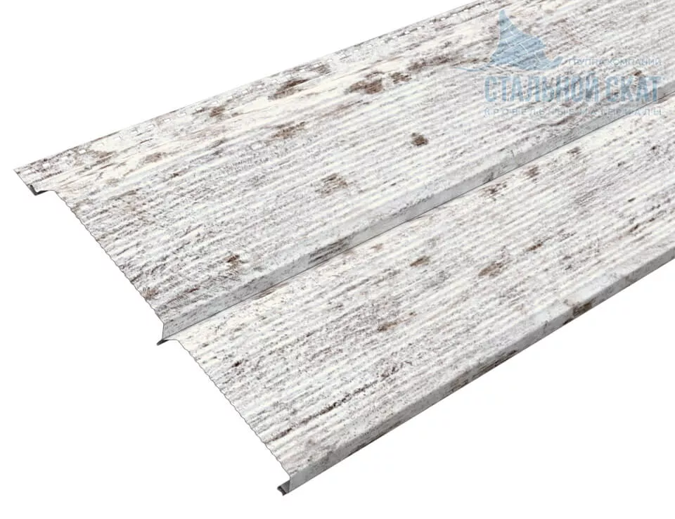 Сайдинг Lбрус-XL-В-14х335 (ECOSTEEL_MA-01-Беленый Дуб-0.5) в Егорьевске