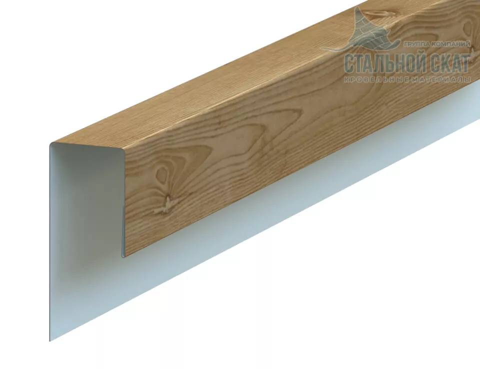 Фото: Планка J-профиль 24х18х3000 (ECOSTEEL_T-01-Сосна-0.5) в Егорьевске