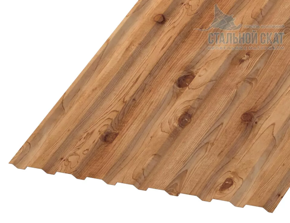 Фото: Профнастил МП20 х 1100 - A (ECOSTEEL_T-01-Кедр-0.5) в Егорьевске