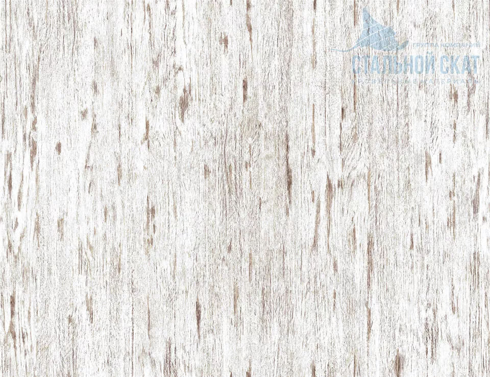 Фото: Планка карнизного свеса сложная 185х50х2000 (ECOSTEEL_MA-01-Беленый Дуб-0.5) в Егорьевске