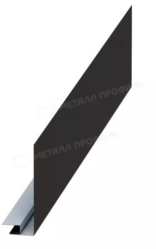 Фото: Планка карнизного свеса сложная 250х50х3000 (VALORI-20-DarkBrown-0.5) в Егорьевске