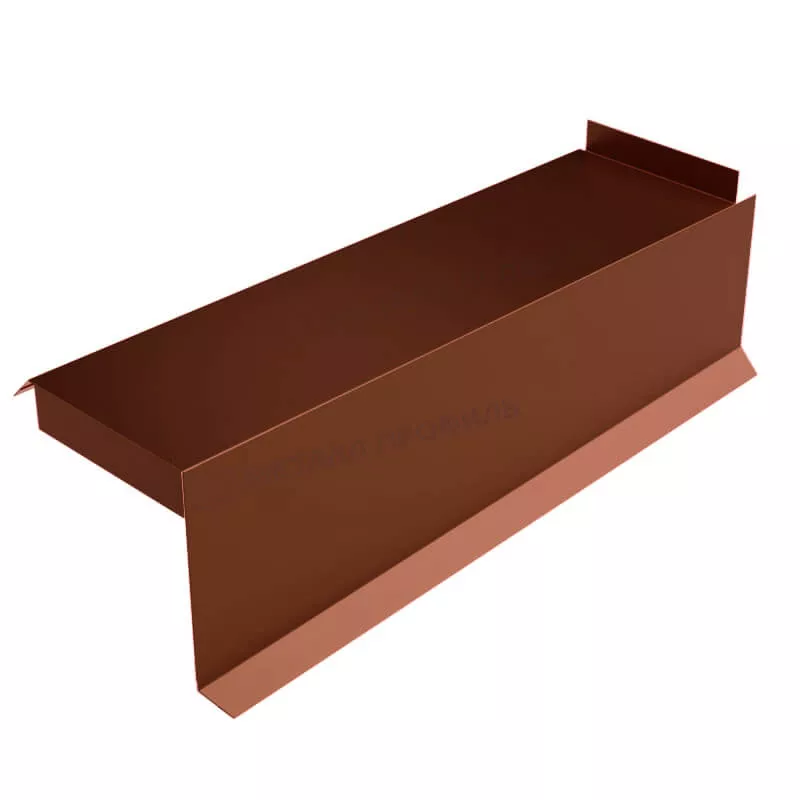 Фото: Планка сегментная торцевая правая 350 мм (AGNETA-03-CopperCopper-0.5) в Егорьевске