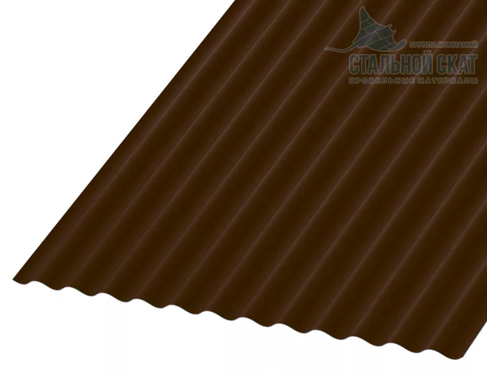 Фото: Профнастил МП18 х 1100 - B (VALORI-20-Brown-0.5) в Егорьевске