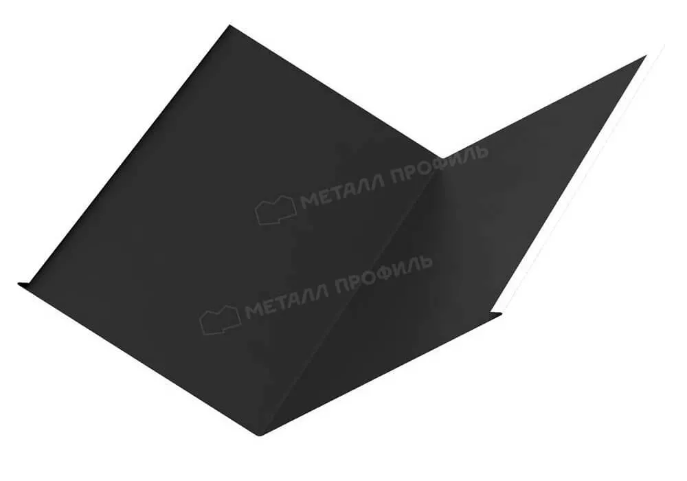 Планка ендовы нижняя 298х298х2000 (ПЭ-01-9005-0.45) в Егорьевске