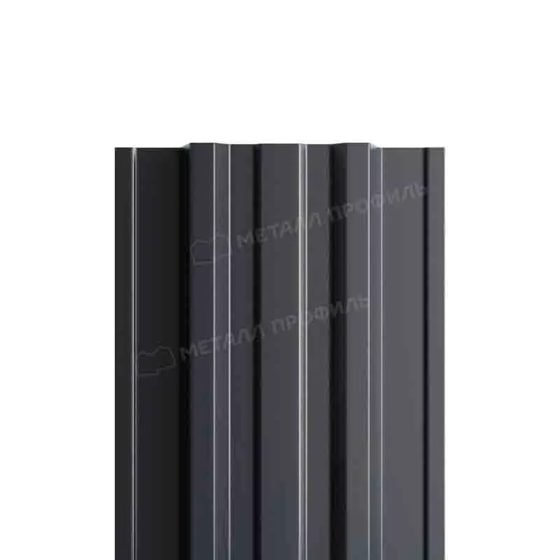 Штакетник металлический МП TRAPEZE-T 16,5х118 Двусторонний (ПЭД-01-7024 | 7024-0.4±0.08мм). в Егорьевске