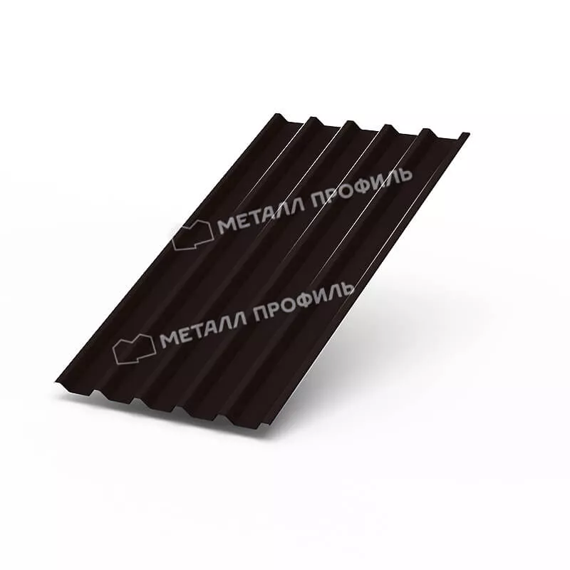 Фото: Профнастил С44 х 1000 - A (VALORI-20-DarkBrown-0.5) в Егорьевске