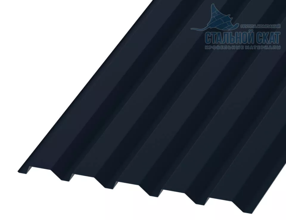 Фото: Профнастил С44 х 1000 - B (VALORI-20-DarkGrey-0.5) в Егорьевске