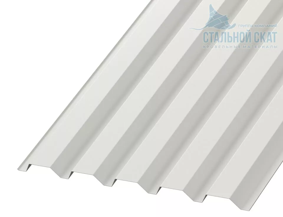 Фото: Профнастил С44 х 1000 - B NormanMP (ПЭ-01-9002-0.5) в Егорьевске