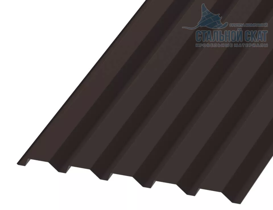 Профнастил С44 х 1000 - B NormanMP (ПЭ-01-RR32-0.5) в Егорьевске
