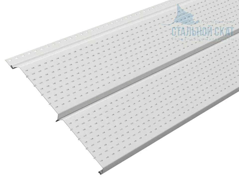 Софит перфор. Lбрус-XL-14х335 (ПЭ-01-9002-0.45) в Егорьевске
