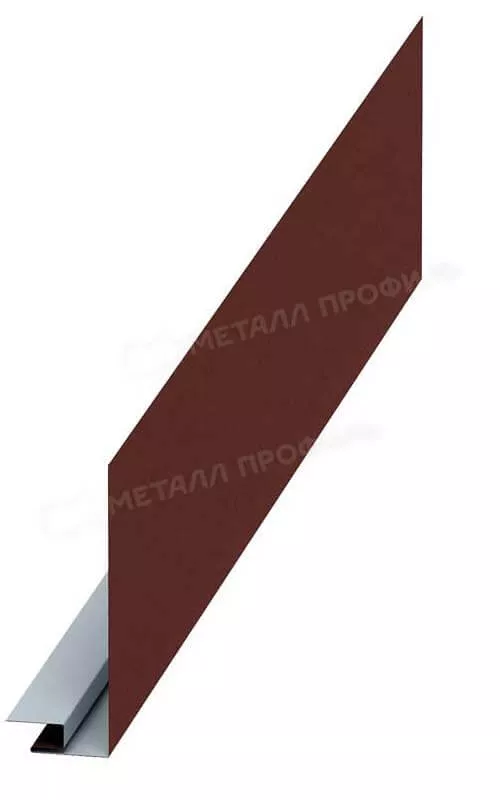 Фото: Планка карнизного свеса сложная 250х50х3000 (PURETAN-20-RR29-0.5) в Егорьевске