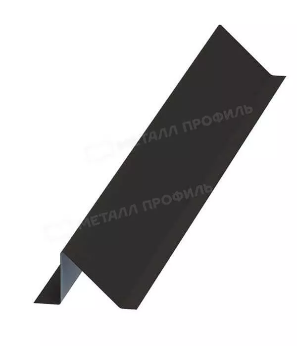 Планка снегозадержателя 95х65х2000 (VALORI-20-DarkBrown-0.5) в Егорьевске